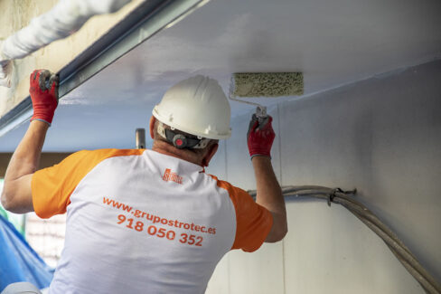 Grupo Strotec - Trabajos - Rehabilitación de fachada calle Felipe Estévez Getafe