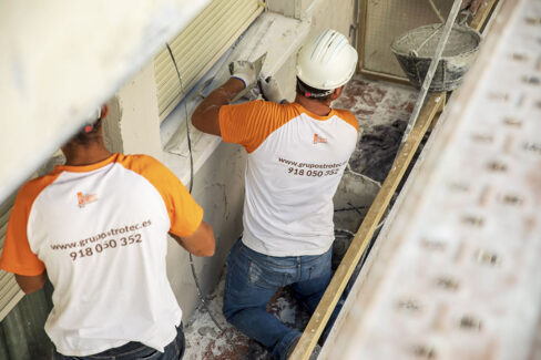 Grupo Strotec - Trabajos - Rehabilitación de fachada calle Felipe Estévez Getafe