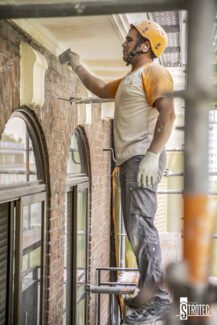 Grupo Strotec - Trabajos - Rehabilitación de fachada y patios interiores en Santa Engracia 163