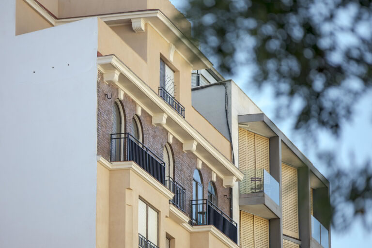 Grupo Strotec - Trabajos - Rehabilitación de fachada y patios interiores en Santa Engracia 163